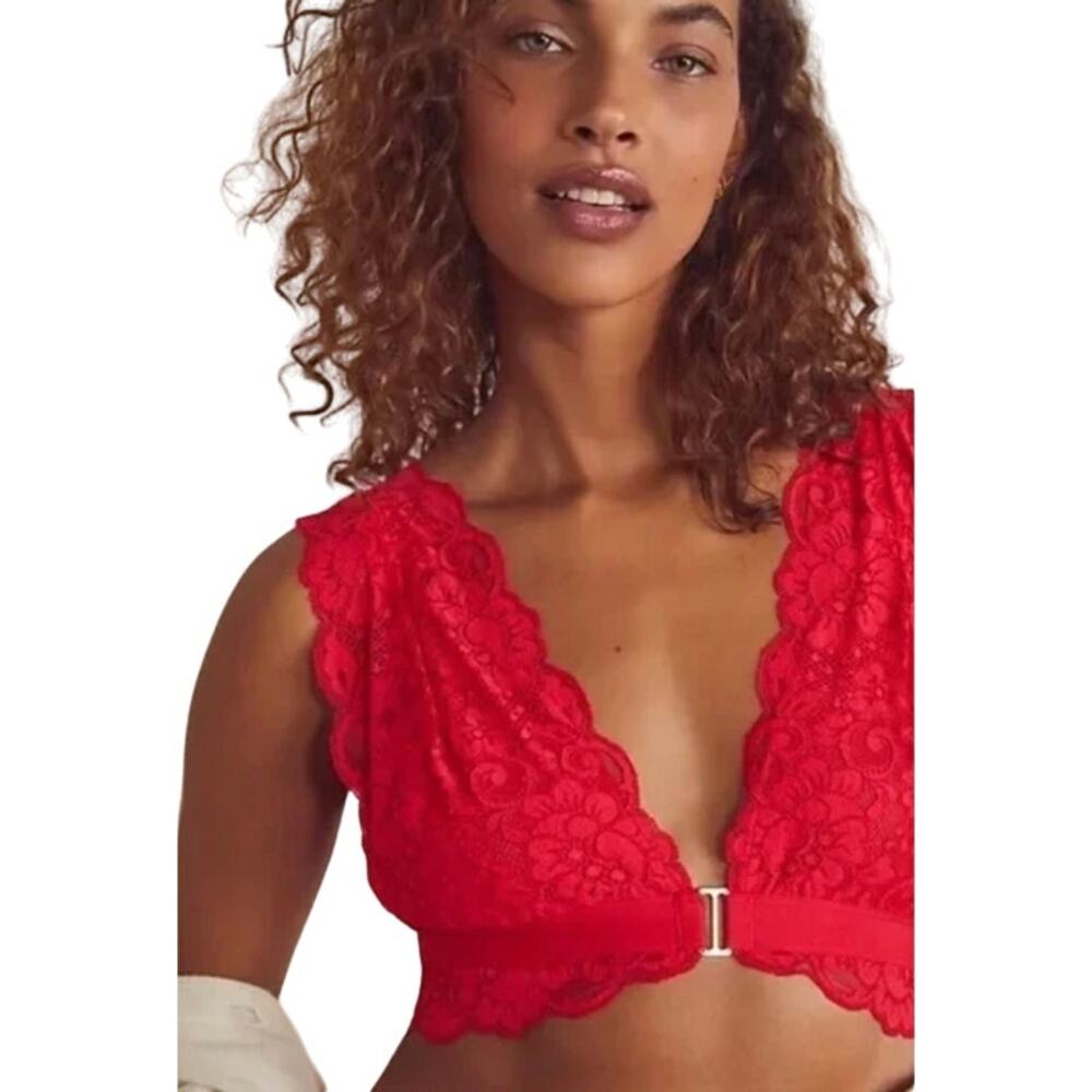 Free People We are HAH Got Your Back Bra in Siren Red size XS